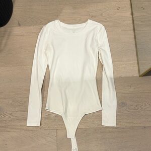 NUUDS White Long Sleeve Bodysuit - never worn